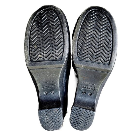 Black Crocs Women's Sarah Clogs Size 10 NICE - Picture 9 of 11
